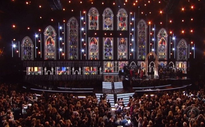 Stained Glass Macklemore Ryan Lewis Madonna at Grammys 2014